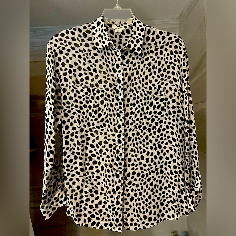 Club Monaco Print Blouse